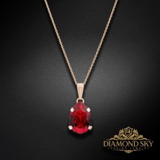 Kulons „Venus II (Siam)“ ar Swarovski® kristāliem
