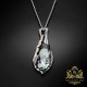 Sudraba kulons „Baroque V (Silver Night)“ ar Swarovski® kristāliem