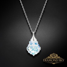 Sudraba kulons „Baroque V (Aurora Borealis)“ ar Swarovski® kristāliem