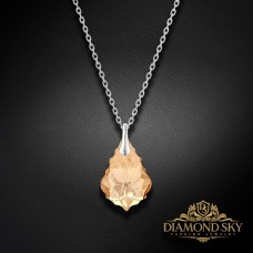 Sudraba kulons „Baroque V (Golden Shadow)“ ar Swarovski® kristāliem