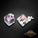 Sudraba auskari „Rubicon II (Vitrail Light)“ ar Swarovski® kristāliem