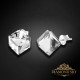 Sudraba auskari „Rubicon II (Comet Argent Light)“ ar Swarovski® kristāliem