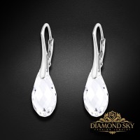 925 Sterling Silver Earrings “Enchanté” created with Crystals by Swarovski®