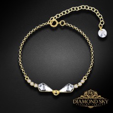Sudraba rokassprādze „Dart“ ar Swarovski™ kristāliem