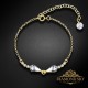 Sudraba rokassprādze „Dart“ ar Swarovski™ kristāliem
