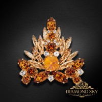 Broša „Kristāla Zars II“ ar Swarovski™ kristāliem