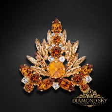 Broša „Kristāla Zars II“ ar Swarovski™ kristāliem
