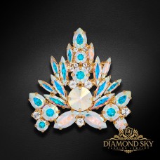 Broša „Kristāla Zars II“ ar Swarovski™ kristāliem