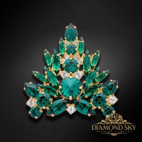 Broša „Kristāla Zars II“ ar Swarovski™ kristāliem