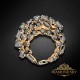 Broša DiamondSky „Kristāla Zars“ ar Swarovski™ kristāliem