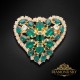 Broša „Kristāla Sirds II“ ar Swarovski™ kristāliem