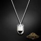 Sudraba kulons „Simbioze (Silver Night)“ ar Swarovski™ kristāliem