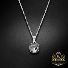Sudraba kulons „Glare (Silver Night)“ ar Swarovski® kristāliem