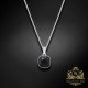 Sudraba kulons „Glare (Jet)“ ar Swarovski® kristāliem
