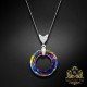 Sudraba kulons „Cosmic Ring (Volcano)“ ar Swarovski™ kristāliem