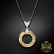 Sudraba kulons „Cosmic Ring (Golden Shadow)“ ar Swarovski® kristāliem