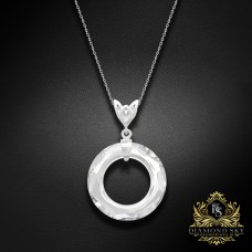 Sudraba kulons „Cosmic Ring“ ar Swarovski™ kristāliem