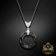 Sudraba kulons „Cosmic Ring (Silver Night)“ ar Swarovski™ kristāliem