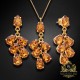 Komplekts sievietēm „Amber II (Light Amber)“ ar Preciosa® kristāliem