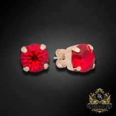 Auskari „Krāšņums VI (Light Siam)“ ar Swarovski™ kristāliem
