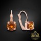 Auskari „Krāšņums II (Light Amber)“ ar Swarovski® kristāliem