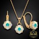 Komplekts sievietēm „Maģiskais Kvadrāts (Aurora Borealis)“ ar Swarovski® kristāliem