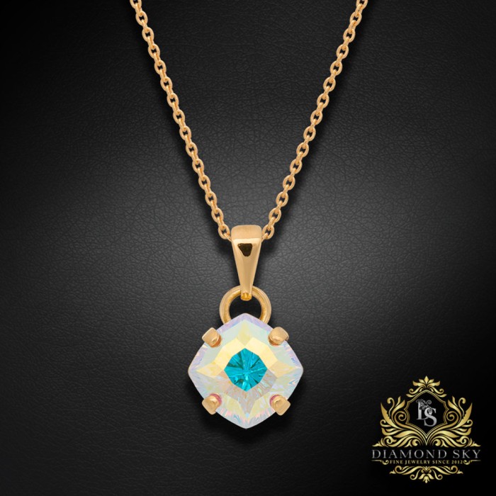 Komplekts sievietēm „Maģiskais Kvadrāts (Aurora Borealis)“ ar Swarovski® kristāliem