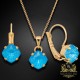 Komplekts sievietēm „Maģiskais Kvadrāts (Electric Blue Ignite)“ ar Swarovski® kristāliem
