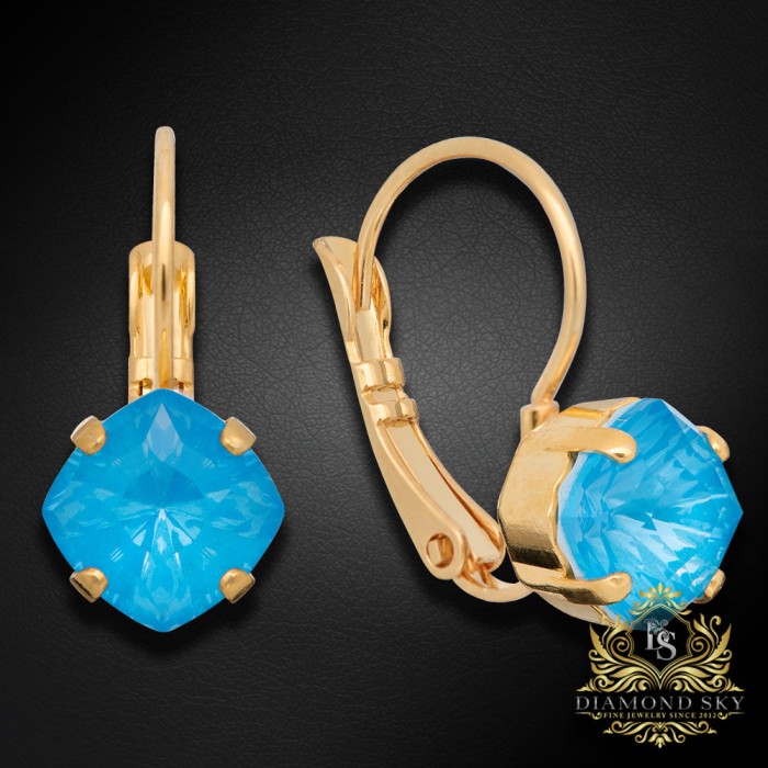 Komplekts sievietēm „Maģiskais Kvadrāts (Electric Blue Ignite)“ ar Swarovski® kristāliem
