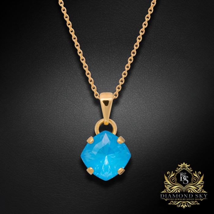 Komplekts sievietēm „Maģiskais Kvadrāts (Electric Blue Ignite)“ ar Swarovski® kristāliem