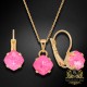 Komplekts sievietēm „Maģiskais Kvadrāts (Electric Pink Ignite)“ ar Swarovski® kristāliem
