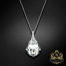 Sudraba kulons „Baroque V (Comet Argent Light)“ ar Swarovski® kristāliem