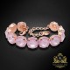 Bracelet “Vortex” (Soft Rose Ignite) dazzling with Crystals by Swarovski®