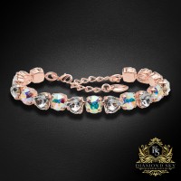Bracelet “For You II” (Aurora Borealis) embellished with Crystals by Swarovski®