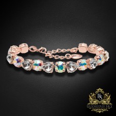 Aproce „Tev II“ (Aurora Borealis) ar Swarovski™ kristāliem