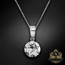 Sudraba kulons „Klasika“ ar Swarovski™ kristāliem