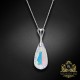 Sudraba kulons „Rainbow Waterfall (Aurora Borealis)“ ar Swarovski® kristāliem