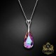 Sudraba kulons „Varavīksnes Kaskāde (Vitrail Light)“ ar Swarovski™ kristāliem