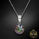Sudraba kulons „Classic (Vitrail Medium)“ ar Swarovski® kristāliem