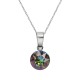 Sudraba komplekts sievietēm „Klasika (Vitrail Medium)“ ar Swarovski® kristāliem