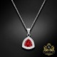 Sudraba kulons „Elemental Magic (Scarlet)“ ar Swarovski® kristāliem