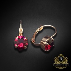 Auskari „Krāšņums (Ruby)“ ar Swarovski™ kristāliem