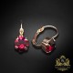Auskari „Krāšņums (Ruby)“ ar Swarovski™ kristāliem