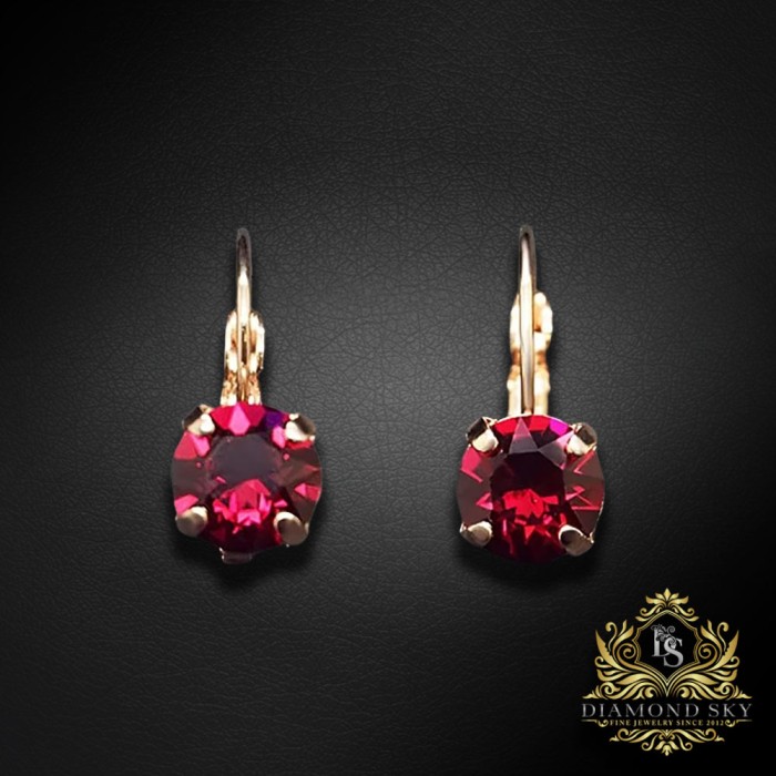 Auskari „Krāšņums (Ruby)“ ar Swarovski™ kristāliem