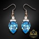 Auskari „Leonora (Aquamarine Blue)“ ar Swarovski® kristāliem