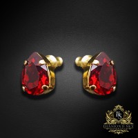 Earrings “Venus II (Siam)” created with Crystals by Swarovski®