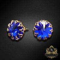 Auskari „Vintāžs (Majestic Blue)“ ar Swarovski™ kristāliem
