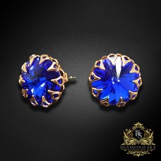 Auskari „Vintāžs (Majestic Blue)“ ar Swarovski™ kristāliem