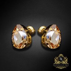 Auskari „Venus II (Golden Shadow)“ ar Swarovski® kristāliem