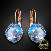 Auskari „Apžilbinošs Mirdzums IV (Light Sapphire Shimmer)“ ar Swarovski™ kristāliem